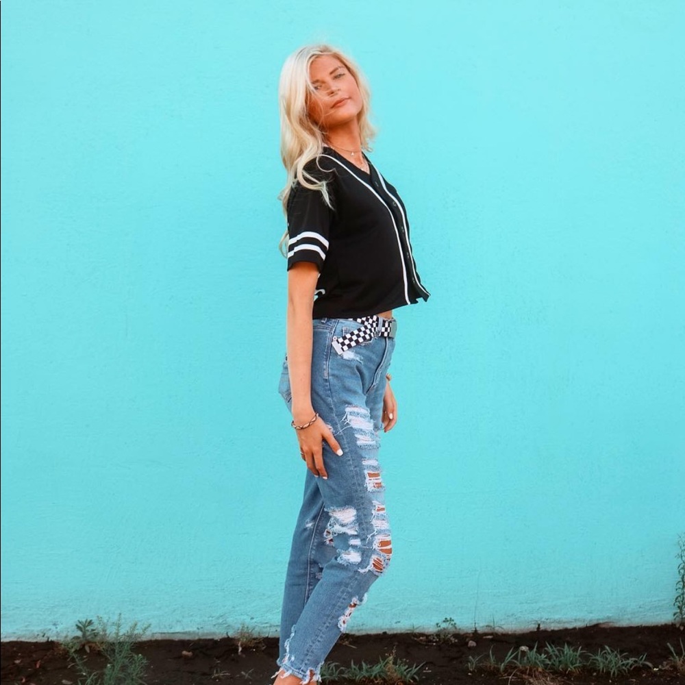 Forever 21 cropped jersey